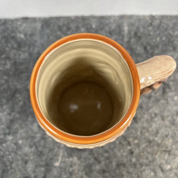 Vintage Japan Glazed Ceramic Hawaii Iolani Palace Beer Stein 7" Tall - Picture 8 of 10